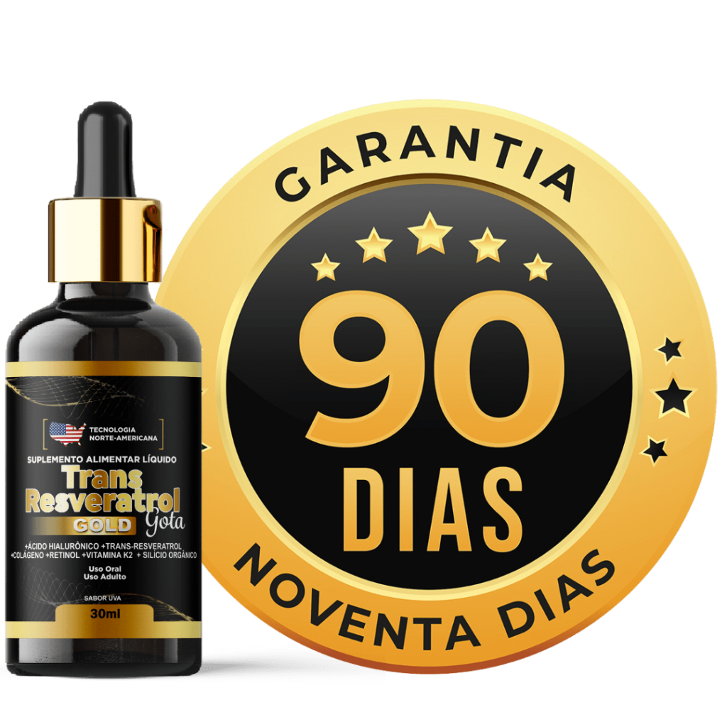 Arte promocional do produto com selo de garantia de 90 dias