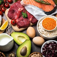 Alimentos que ilustram a composição nutricional